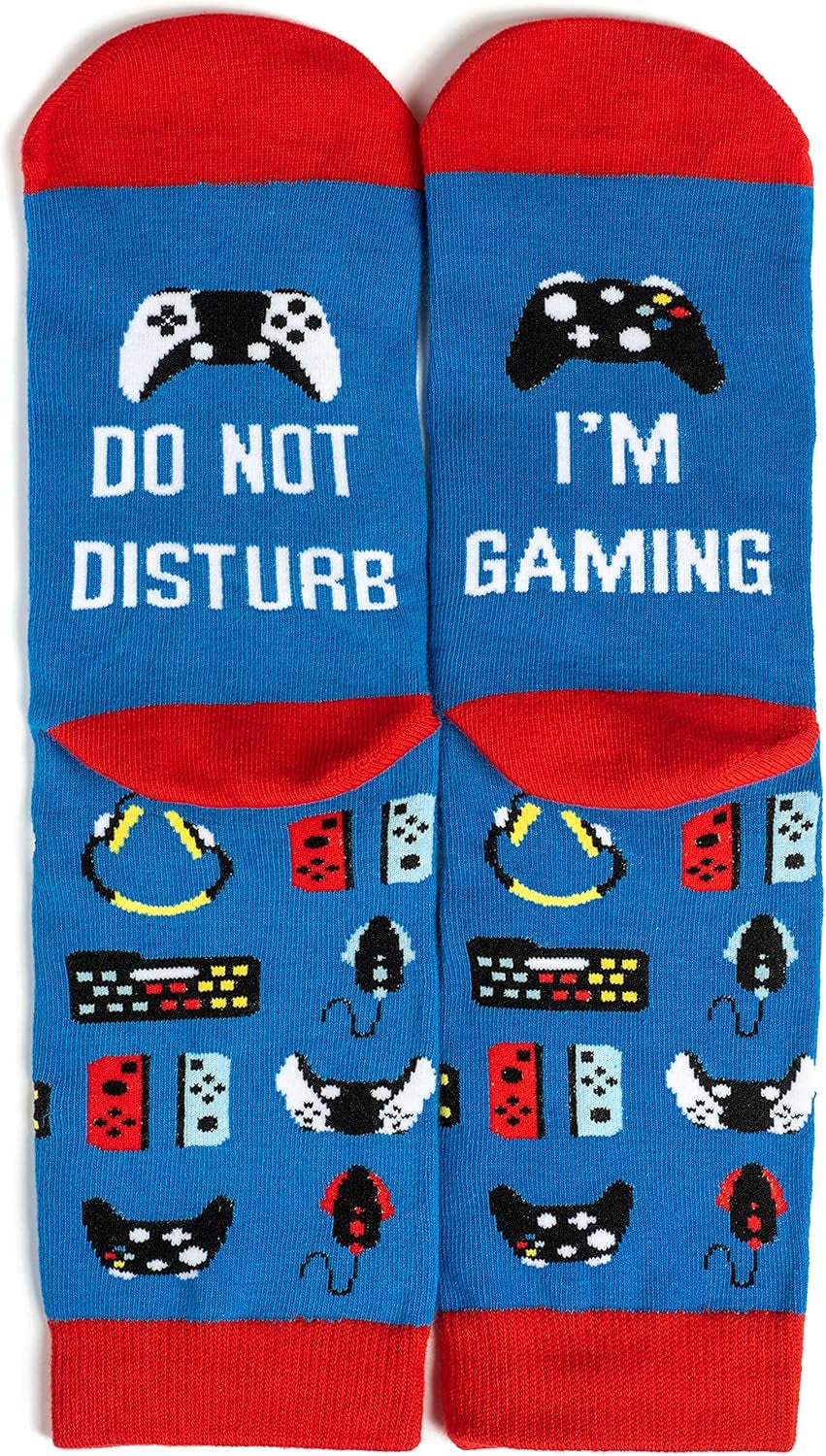 Funny Socks for Geeks - Cool Gifts for Gamers, Musicians and Teachers