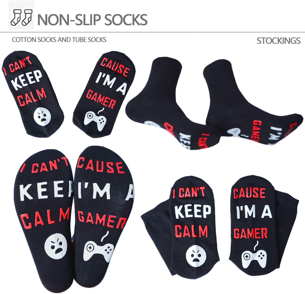 Do Not Disturb Funny Gaming Socks Christmas Gift Stocking Stuffers for Teenage Boys Kids Men Women