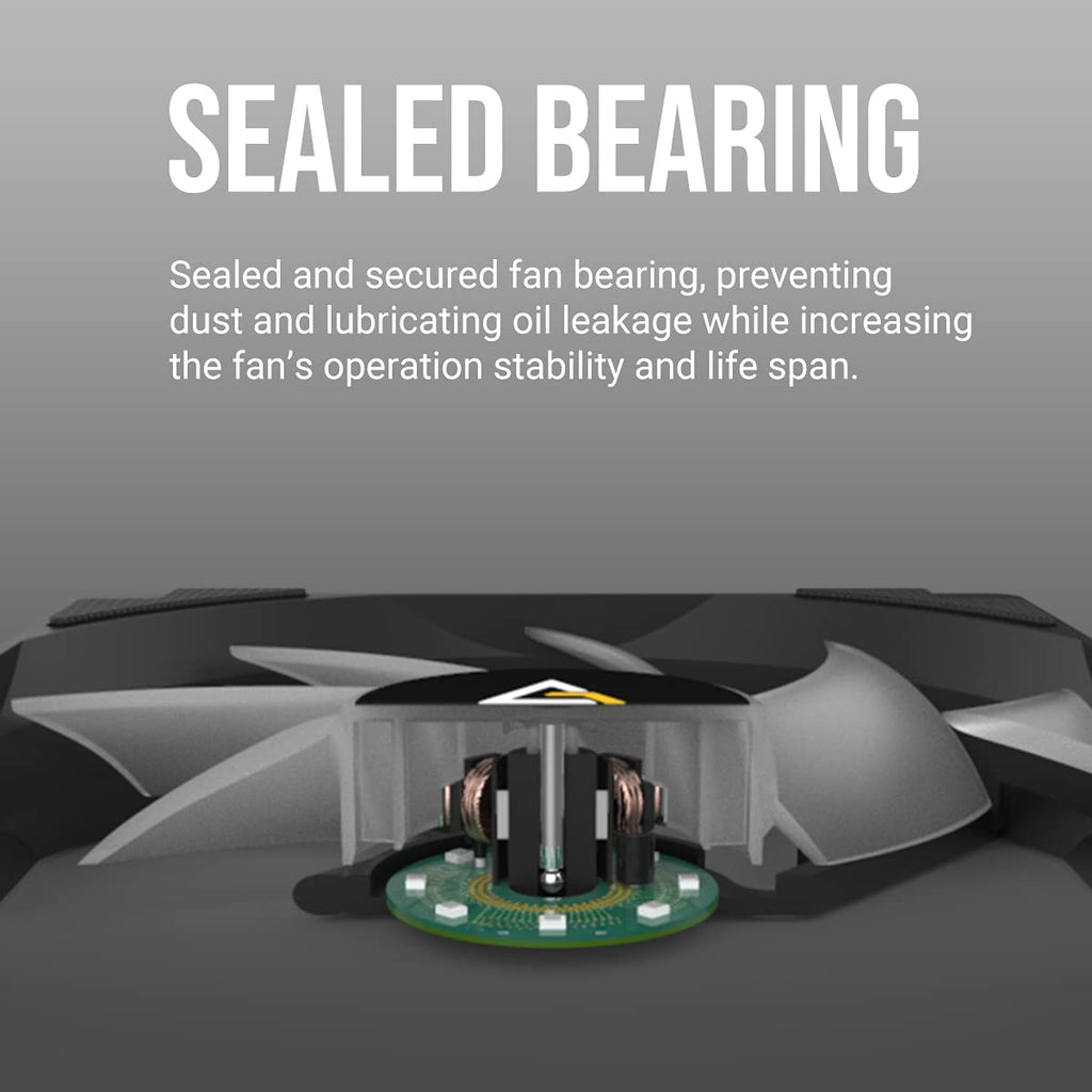 RGB Fans, PWM 120Mm Case Fan, PC Fan, 60.4CFM Extreme Airflow, 4 Pin RGB Connector, P12 Series 3 Packs