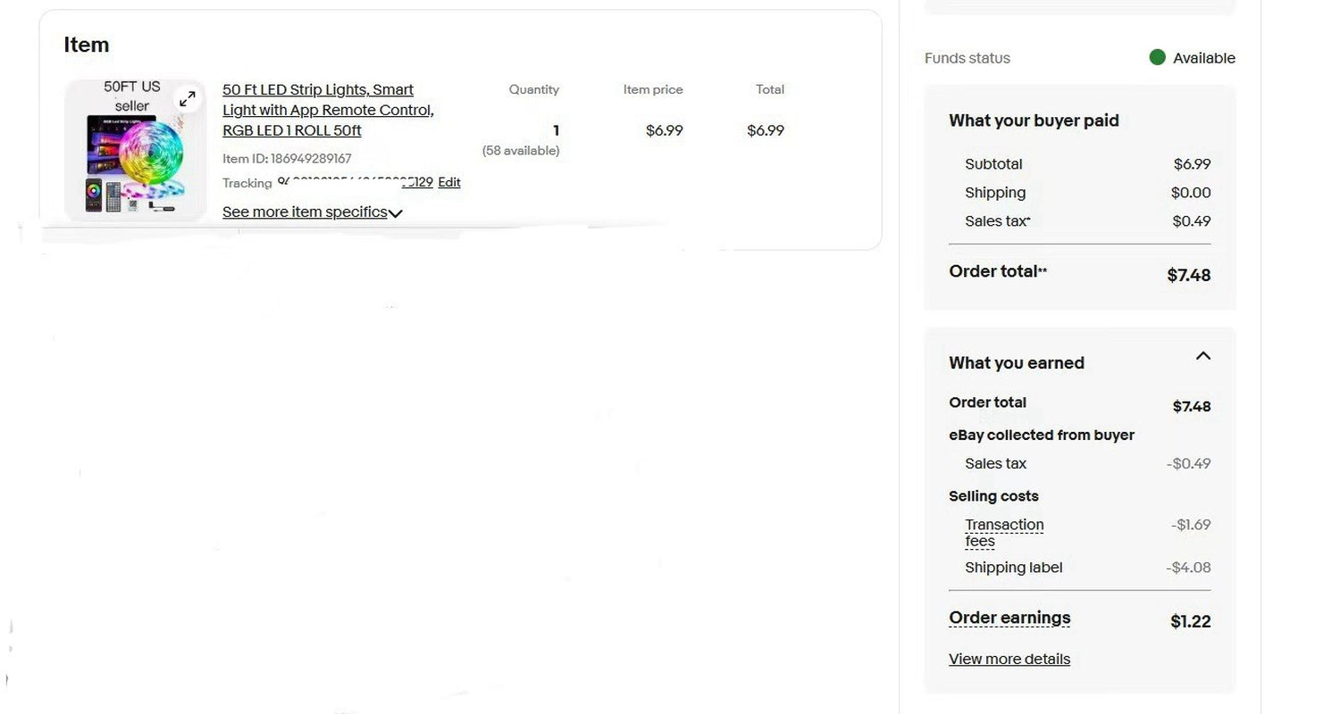 50 Ft LED Strip Lights, Smart Light with App Remote Control, RGB LED 1 ROLL 50Ft