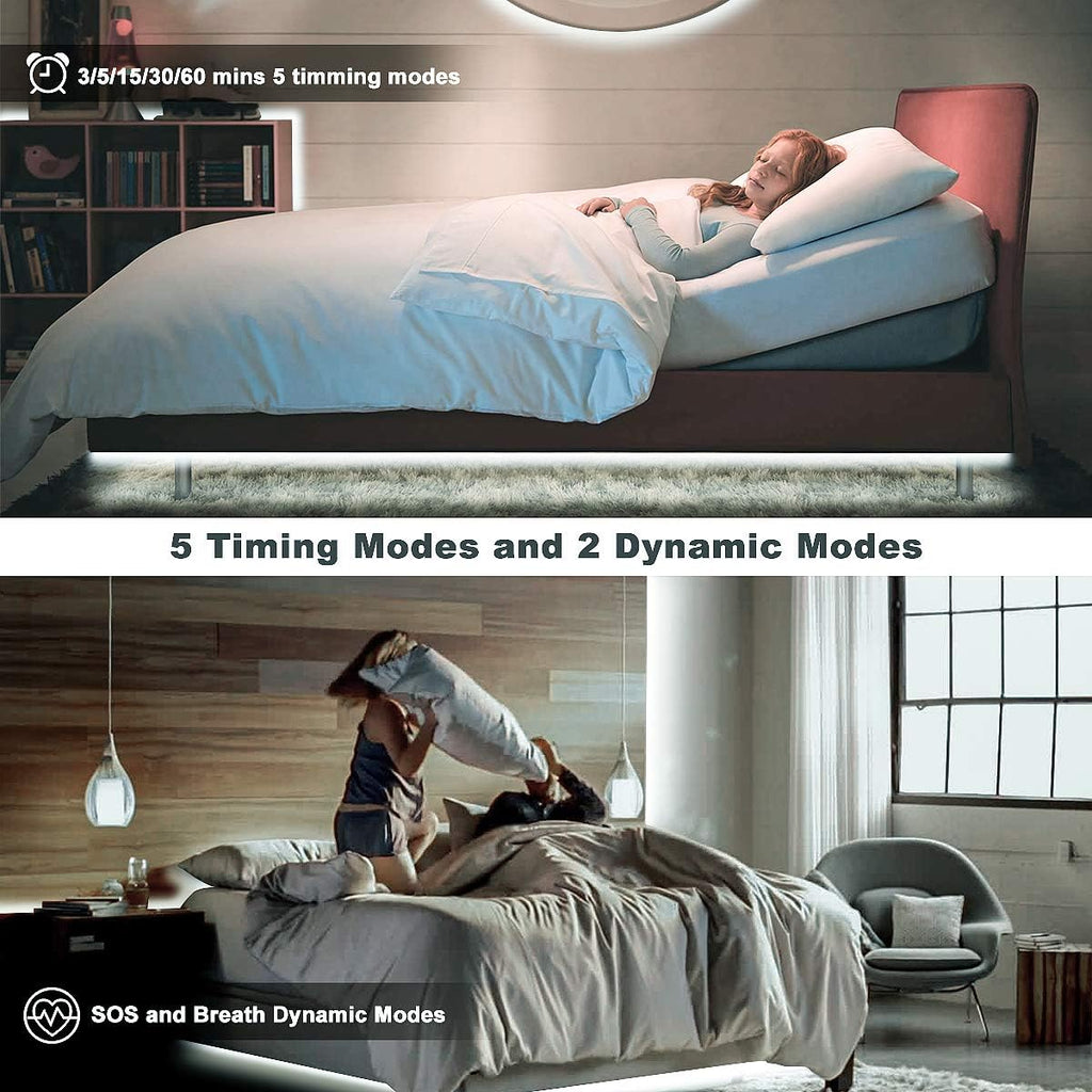 White LED Strip Lights, 16.4Ft Dimmable LED Light Strip with RF Remote, 300 Bright 6500K 2835 Leds, Strong Adhesive LED Tape Light with Timing Mode for Mirror Bedroom Kitchen Cabinet