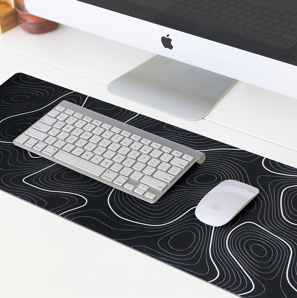 Large Gaming Mouse Pad Extended Big XXL Mouse Pad Keyboard Laptop Computer Desk Mat with Non-Slip Base Stitched Edge for Home Office Gaming Work
