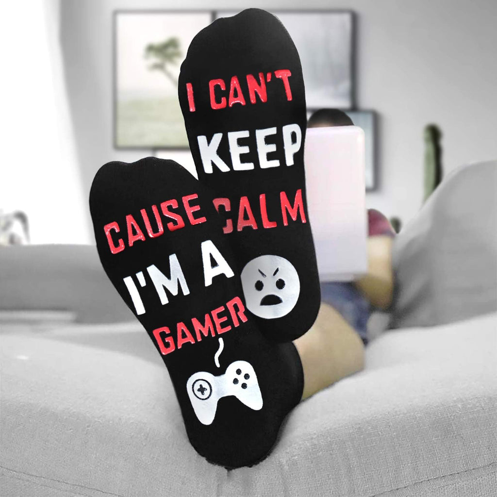 Do Not Disturb Funny Gaming Socks Christmas Gift Stocking Stuffers for Teenage Boys Kids Men Women