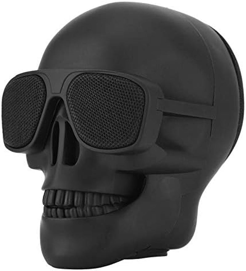 Skull Speaker, Portable Bluetooth Speakers Unique Speaker 8W Output Bass Stereo Compatible for Desktop Pc/Laptop/Mobile Phone/Mp3/Mp4 Player for Halloween Decorations for Gift Party