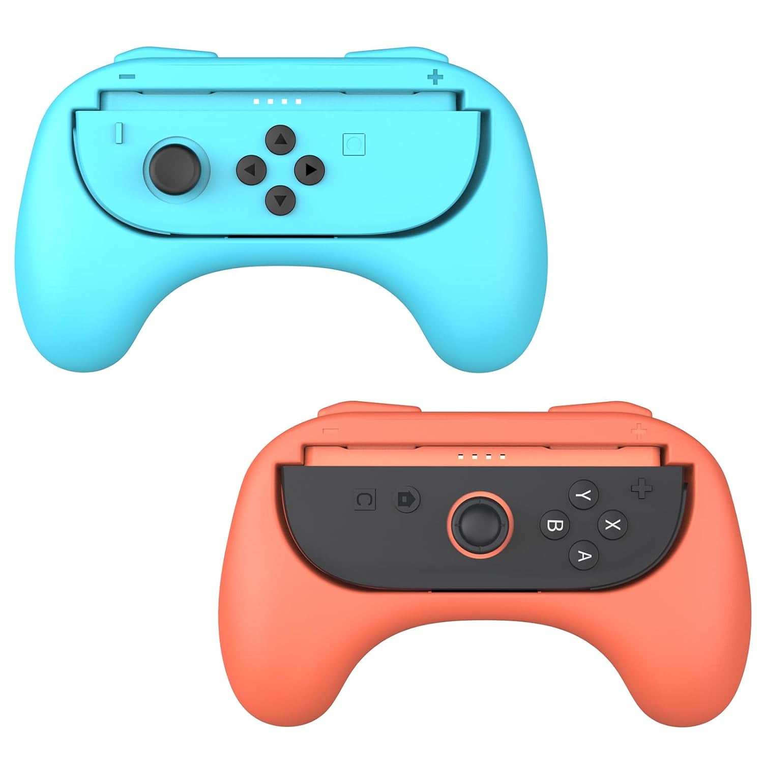 Hand Grips for Nintendo Switch 2 Joy-Con, Ergonomic Joy-Con Controller Accessories for Switch 2 2025, Slip and Wear-Resistant Comfort Handles, Blue & Red, 2 Pack